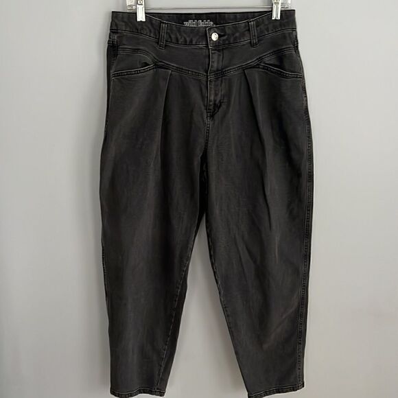 Wild fable women’s size 12 black high rise ankle mom jeans - Picture 11 of 13